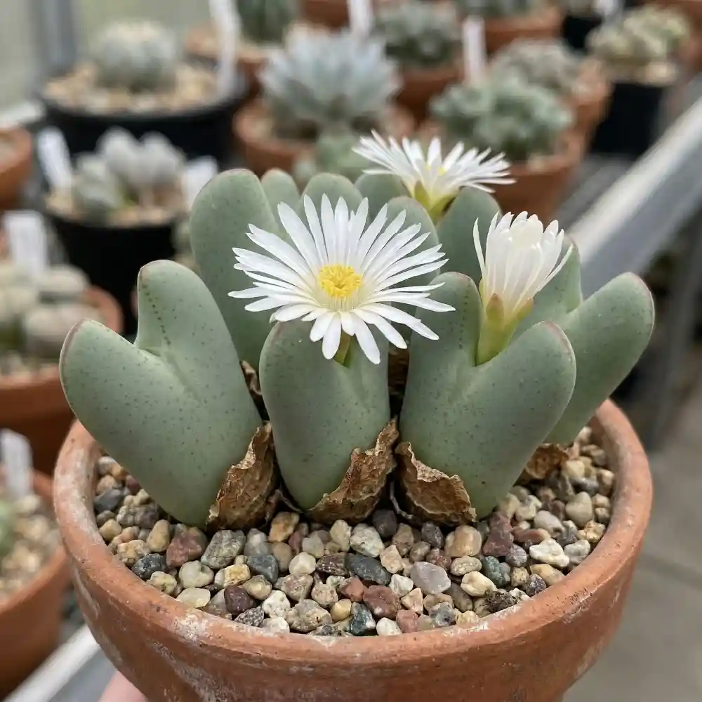 [種子] コノフィツム ビロブム レウカンツム Conophytum bilobum  Leucanthum